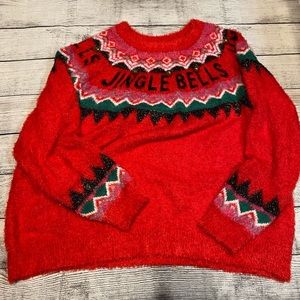 Holiday Time Ugly Christmas Sweater, Jingle Bells, Size 3x, Size 24w-26w